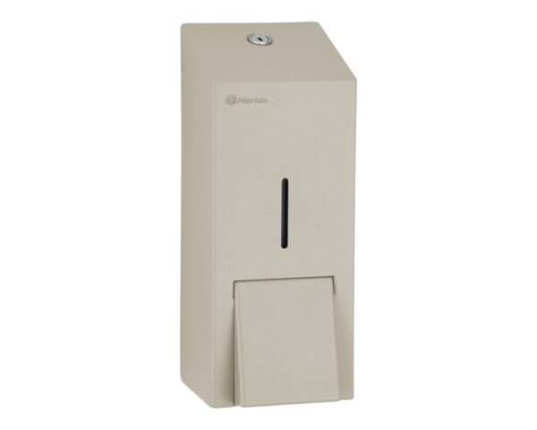 Dozownik mydła w płynie MERIDA STELLA SILK GREY LINE MAXI, pojemność zbiornika 800 ml, szary jedwabisty Dozownik mydła w płynie MERIDA STELLA SILK GREY LINE MAXI, pojemność zbiornika 800 ml, szary jedwabisty