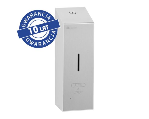 Bezdotykowy automatyczny dozownik mydła w pianie MERIDA STELLA AUTOMATIC SLIM, na jednorazowe wkłady 800 ml, stal matowa