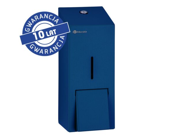 Dozownik mydła w płynie MERIDA STELLA BLUE LINE MAXI, pojemność zbiornika 800 ml, niebieski