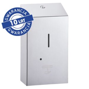 Bezdotykowy automatyczny dozownik mydła w płynie MERIDA STELLA AUTOMATIC, pojemność zbiornika 1000 ml, stal polerowana