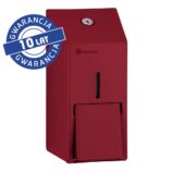 Dozownik mydła w płynie MERIDA STELLA RED LINE MINI, pojemność zbiornika 400 ml, czerwony