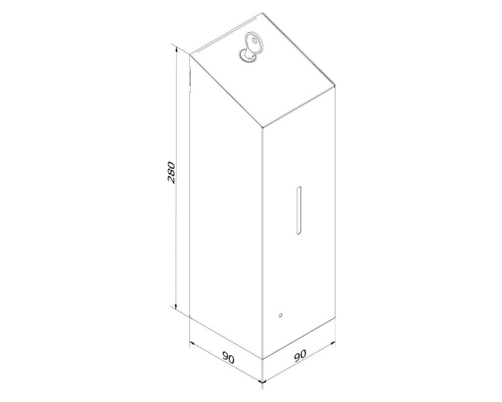 Bezdotykowy automatyczny dozownik mydła w pianie MERIDA STELLA AUTOMATIC SLIM GREEN LINE na jednorazowe wkłady 800 ml, zielony