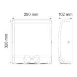 Suszarka do rąk MERIDA TURBO JET SLIM WHITE LINE, biała