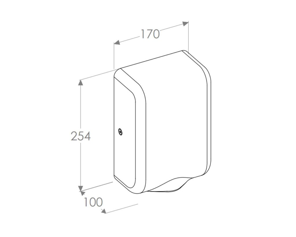 Suszarka do rąk MERIDA TURBO JET SLIM MINI, czarna