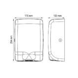 Suszarka do rąk MERIDA TURBO JET SLIM MINI, stal matowa