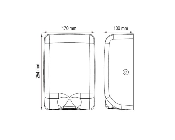 Suszarka do rąk MERIDA TURBO JET SLIM MINI RED LINE, czerwona Suszarka do rąk MERIDA TURBO JET SLIM MINI RED LINE, czerwona