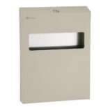 Pojemnik na podkładki na deskę sedesową MERIDA STELLA SILK GREY LINE, szary jedwabisty