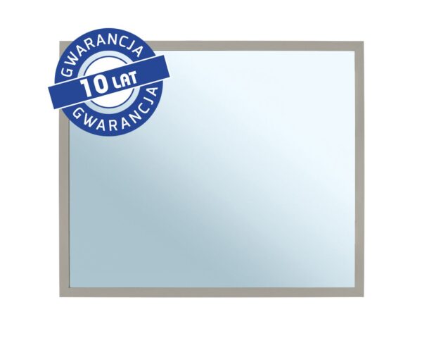 Lustro w ramie metalowej - szarej kamiennej MERIDA STELLA STONE GREY LINE, 50 x 60 cm