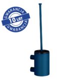 Szczotka do WC z uchwytem mocowanym do ściany, tuba krótka, MERIDA STELLA BLUE LINE, niebieska