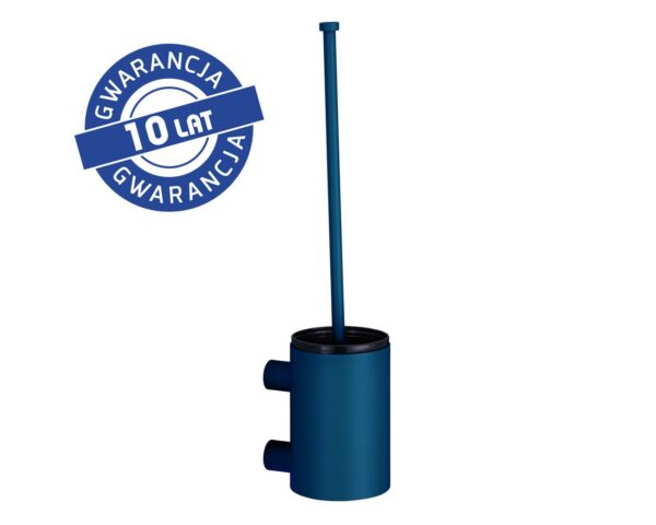Szczotka do WC z uchwytem mocowanym do ściany, tuba krótka, MERIDA STELLA BLUE LINE, niebieska