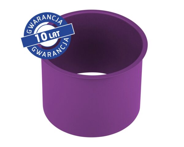 Kołnierz kosza nablatowy okrągły MERIDA STELLA VIOLET LINE, fioletowy