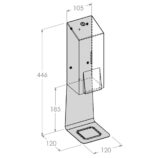 Dozownik płynu dezynfekcyjnego w sprayu MERIDA STELLA WHITE LINE, pojemność wkładów 1000 ml , biały