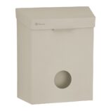 Kosz do damskich toalet MERIDA STELLA SILK GREY LINE z pojemnikiem na torebki higieniczne, pojemność 4,4 l, szary jedwabisty