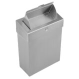 Kosz do damskich toalet MERIDA STELLA, pojemność 10 l, stal matowa