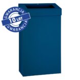 Kosz na odpady otwarty MERIDA STELLA SLIM BLUE LINE, pojemność 27 l, niebieski