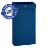 Kosz na odpady otwarty MERIDA STELLA SLIM BLUE LINE COMBO, pojemność 15 l, niebieski