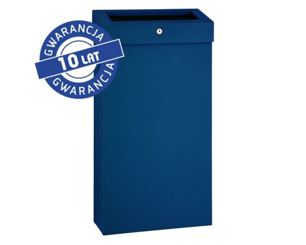 Kosz na odpady otwarty MERIDA STELLA SLIM BLUE LINE COMBO, pojemność 15 l, niebieski