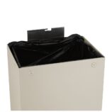 Kosz na odpady otwarty MERIDA STELLA SILK GREY LINE, pojemność 45 l, szary jedwabisty