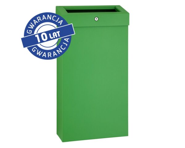 Kosz na odpady otwarty MERIDA STELLA SLIM GREEN LINE COMBO, pojemność 15 l, zielony