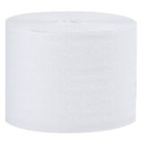 Papier toaletowy bez gilzy MERIDA CLASSIC, biały, średnica 12 cm, długość 125 m, jednowarstwowy, karton 18 szt, ECOLABEL