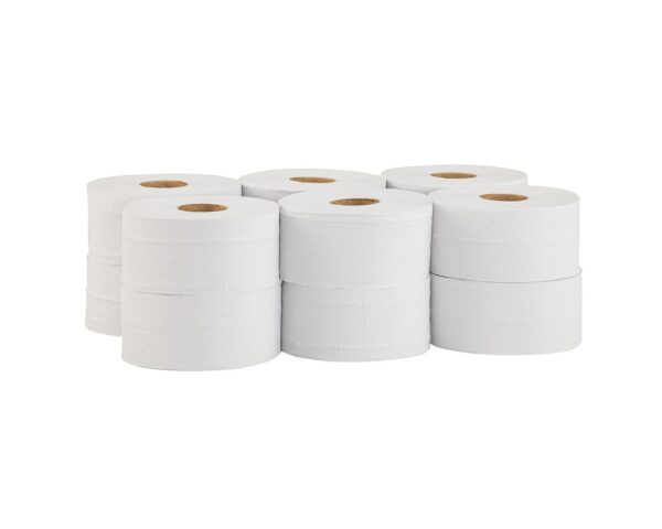 Papier toaletowy MERIDA OPTIMUM, biały, średnica 19 cm, długość 140 m, dwuwarstwowy, zgrzewka 12 szt., ECOLABEL Papier toaletowy MERIDA OPTIMUM, biały, średnica 19 cm, długość 140 m, dwuwarstwowy, zgrzewka 12 szt., ECOLABEL