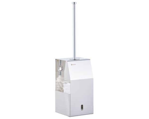 Szczotka do WC z uchwytem mocowanym do ściany, stal polerowana Szczotka do WC z uchwytem mocowanym do ściany, stal polerowana