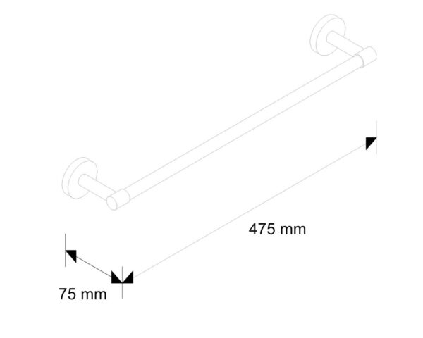 Drążek na ręczniki L400 Drążek na ręczniki L400