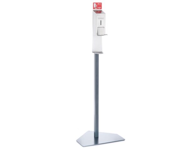 Stojak do dezynfekcji rąk z dozownikiem z przyciskiem łokciowym MERIDA STELLA